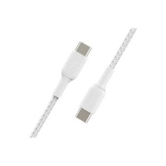 Belkin BOOST CHARGE 1m USB Type-C Cable - Premium Quality, Fast Charging, Durable & Stylish White Design